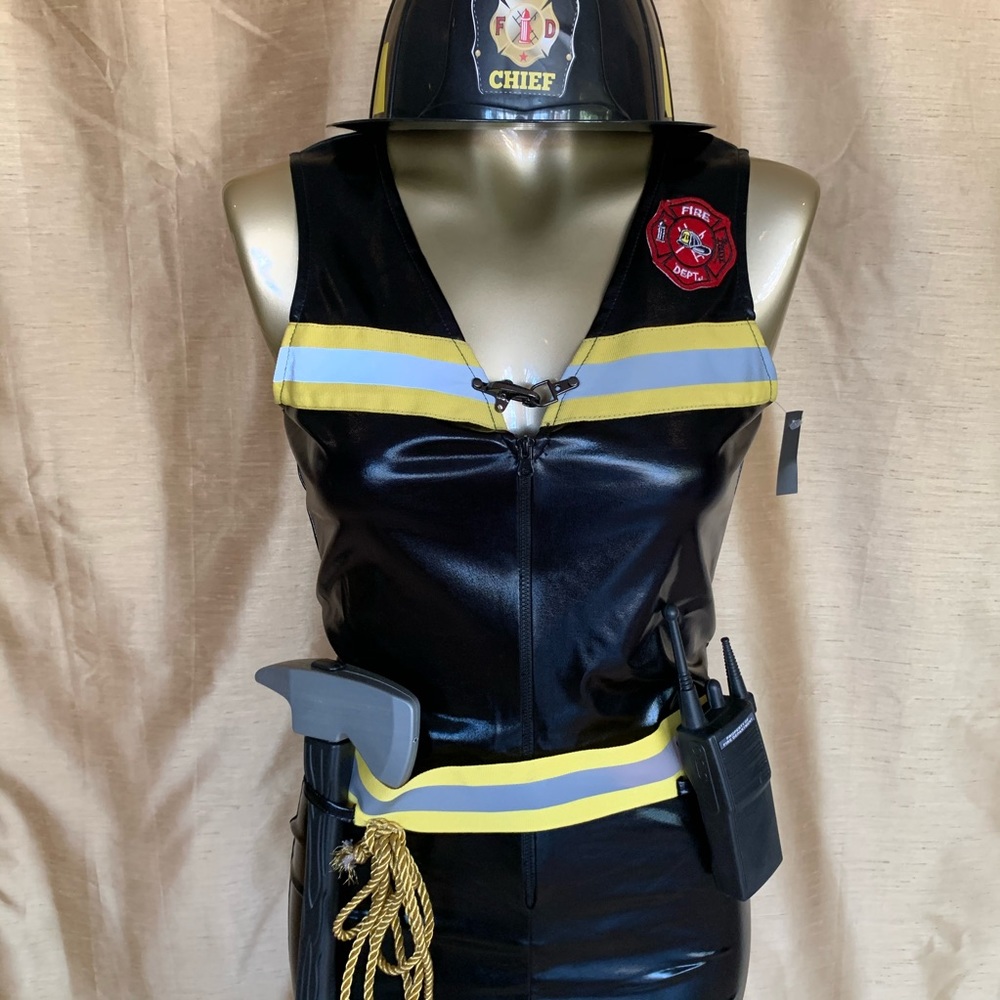 Halloween Cosplay Costume Women Sexy Fire Firefighter Captain Chief